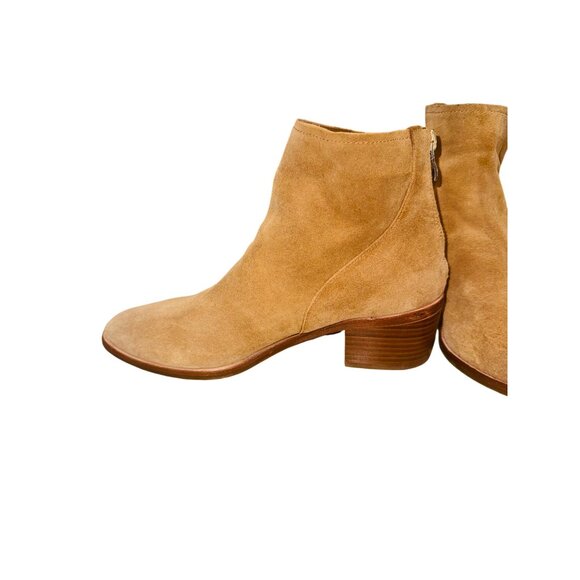 Antonio Melani Womens Genuine Camel Suede Leather Boho Western Ankle Boots 9M - Picture 10 of 13